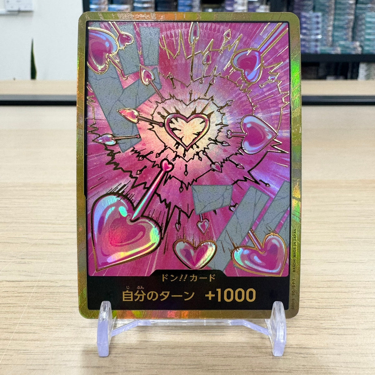 Don!! Card (Gold Frame/Pink Heart/Hancock) [ONE PIECE CARD THE BEST vol.2]