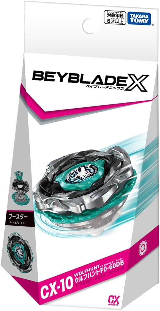 TAKARA TOMY BEYBLADE X BEYBLADE X CX-10 Booster Wolf Hunt F0-60DB