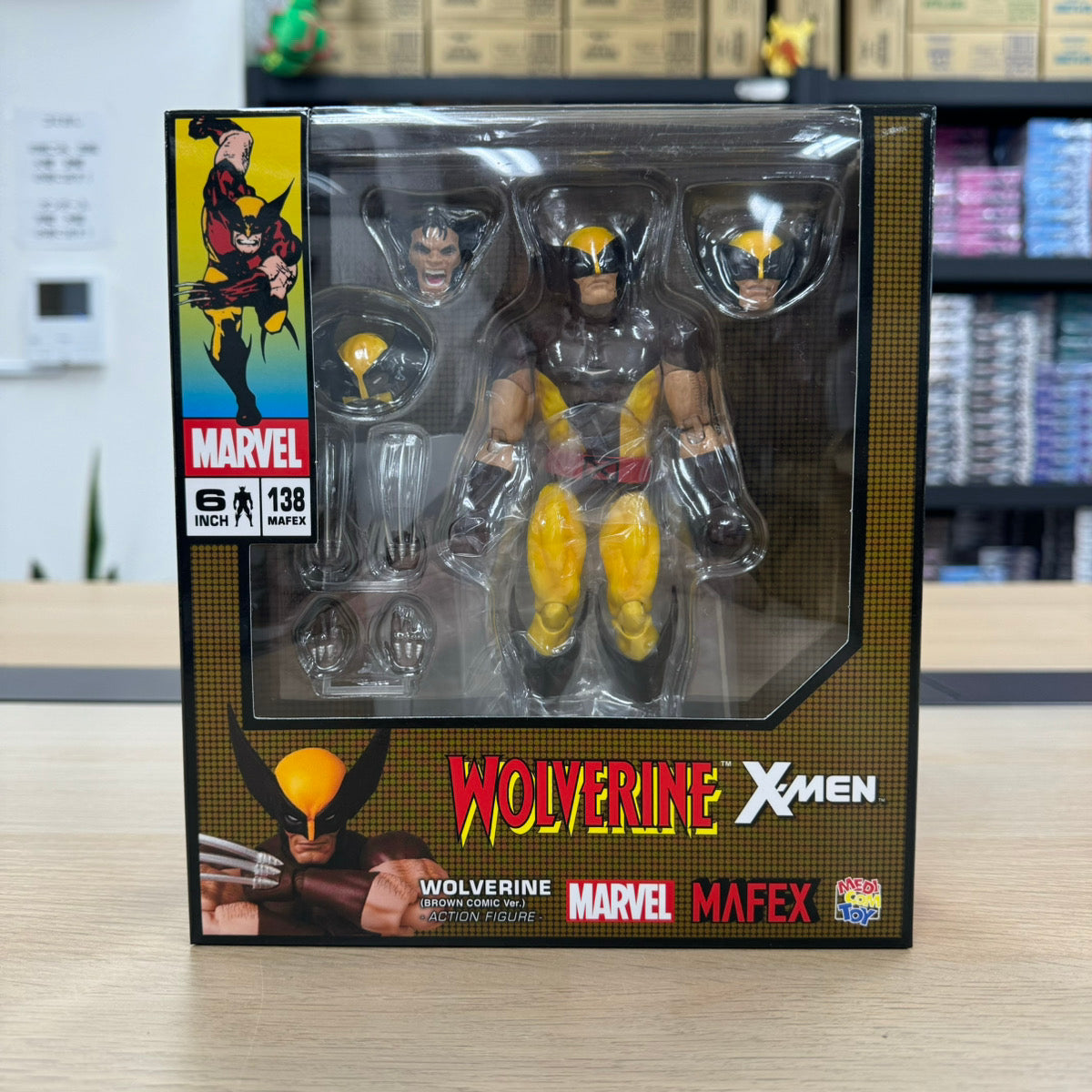 Medicom Toy MAFEX No. 138 Wolverine (BROWN COMIC Ver.) Total Height: Approx. 5.7 inches (145 mm), Painted Action Figure