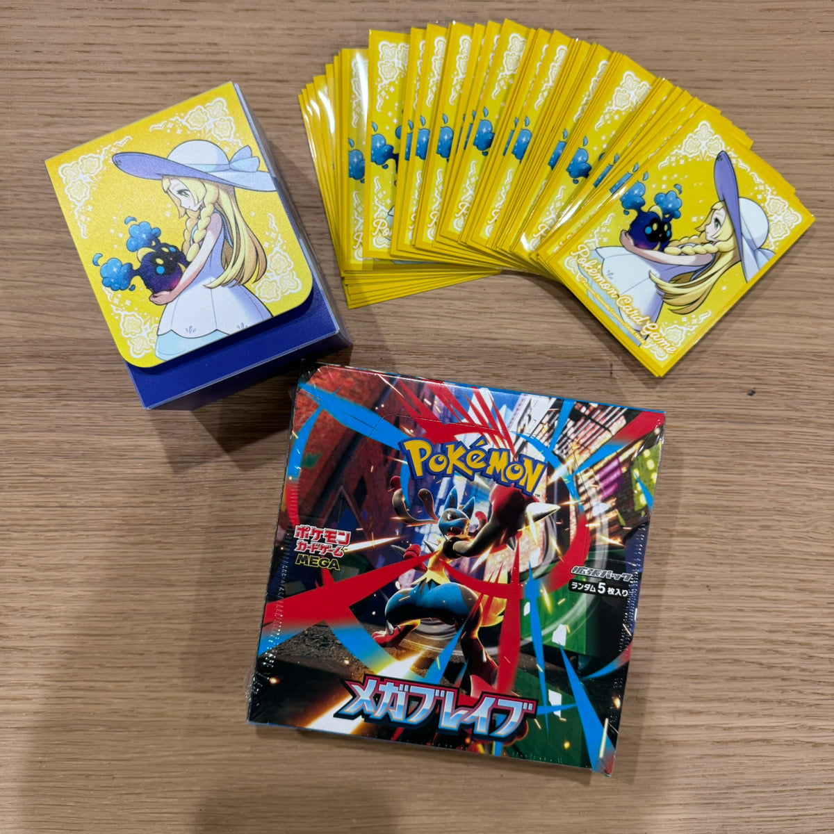 Pokemon Mega Brave 1 BOX Lillie card case & sleeve SET M1L New unopened